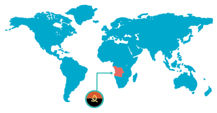 mapa Angola