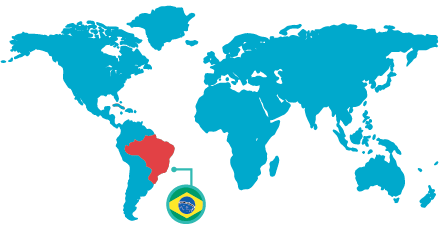 ubicación en al mapa de brasil