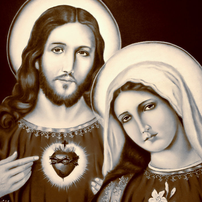 Sagrado Corazón de Jesús e Inmaculado Corazón de María