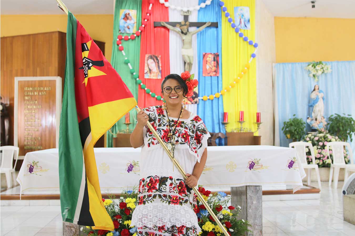 Misionera Laica enviada a Mozambique: Cristina Andrea Ku Caballero