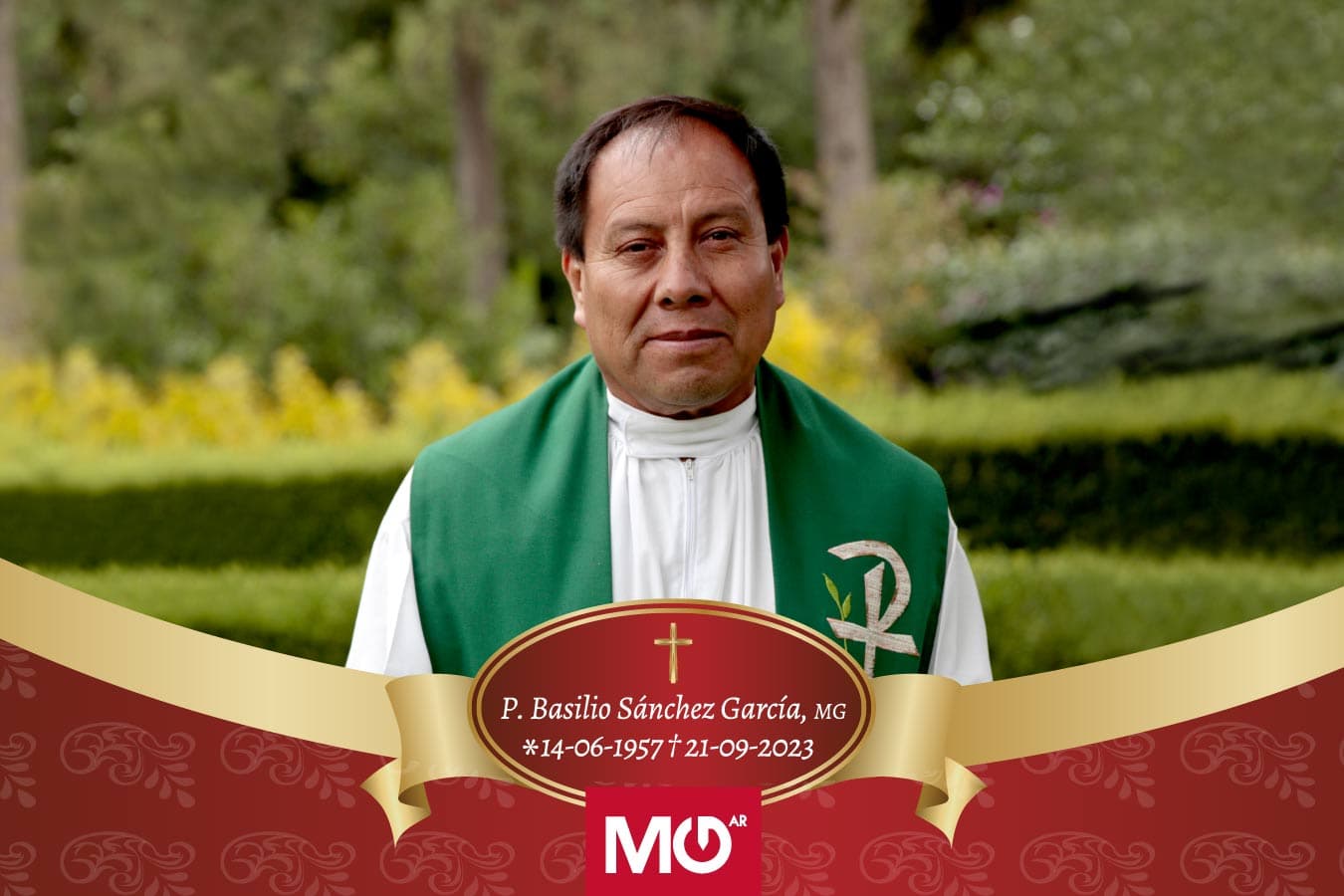 El padre Basilio Sánchez García, MG, fue llamado a la Casa del Padre